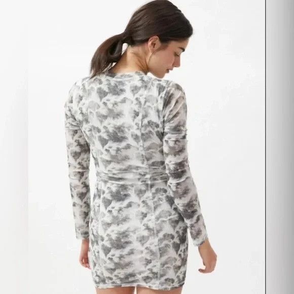 Urban Outfitters Mesh Bodycon Dress Sz S Vtg Y2K 90s Style Whimsigoth Fairycore - Picture 5 of 12